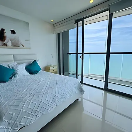 Morros City-espectacular Piso 38 En Bocagrande Apartment *